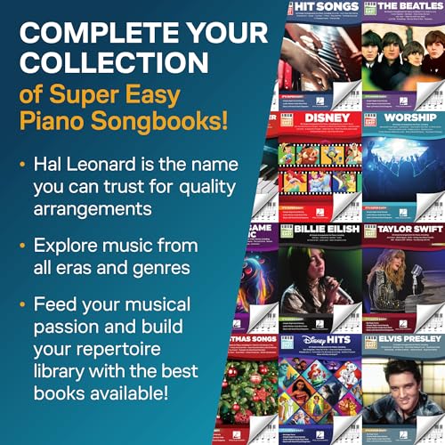 Hal Leonard Best Songs Ever Super Easy Piano Songbook | Easy Piano Sheet Music for Beginners and Adults | 60 Classic Songs with Lyrics and Simple Arrangements | Keyboard Music Book for Practice and Performance - Image 4