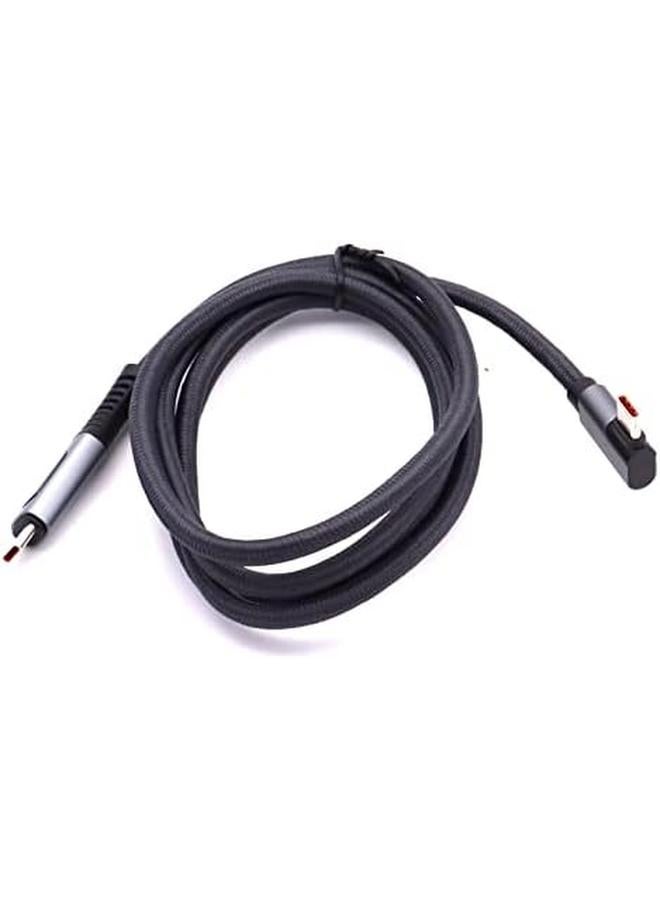 erorex 240W Usb 4 Cable With Led Display 40Gbps 8K 60Hz Pd Usb Type C To Usb C Male To Male With 90 Degreen Cable Cord For Computer Type C Laptop Pad Hub - Image 3