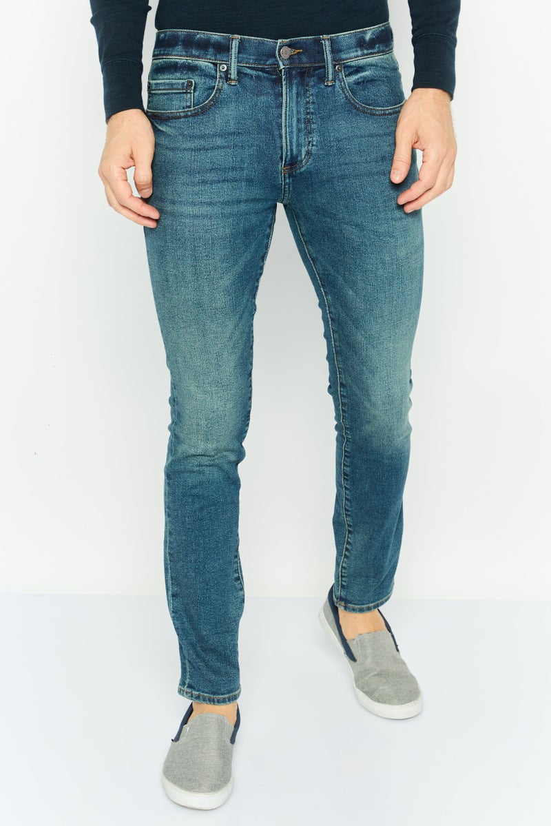 GAP Men Skinny Fit Wash Stretchable Denim, Blue - Image 1