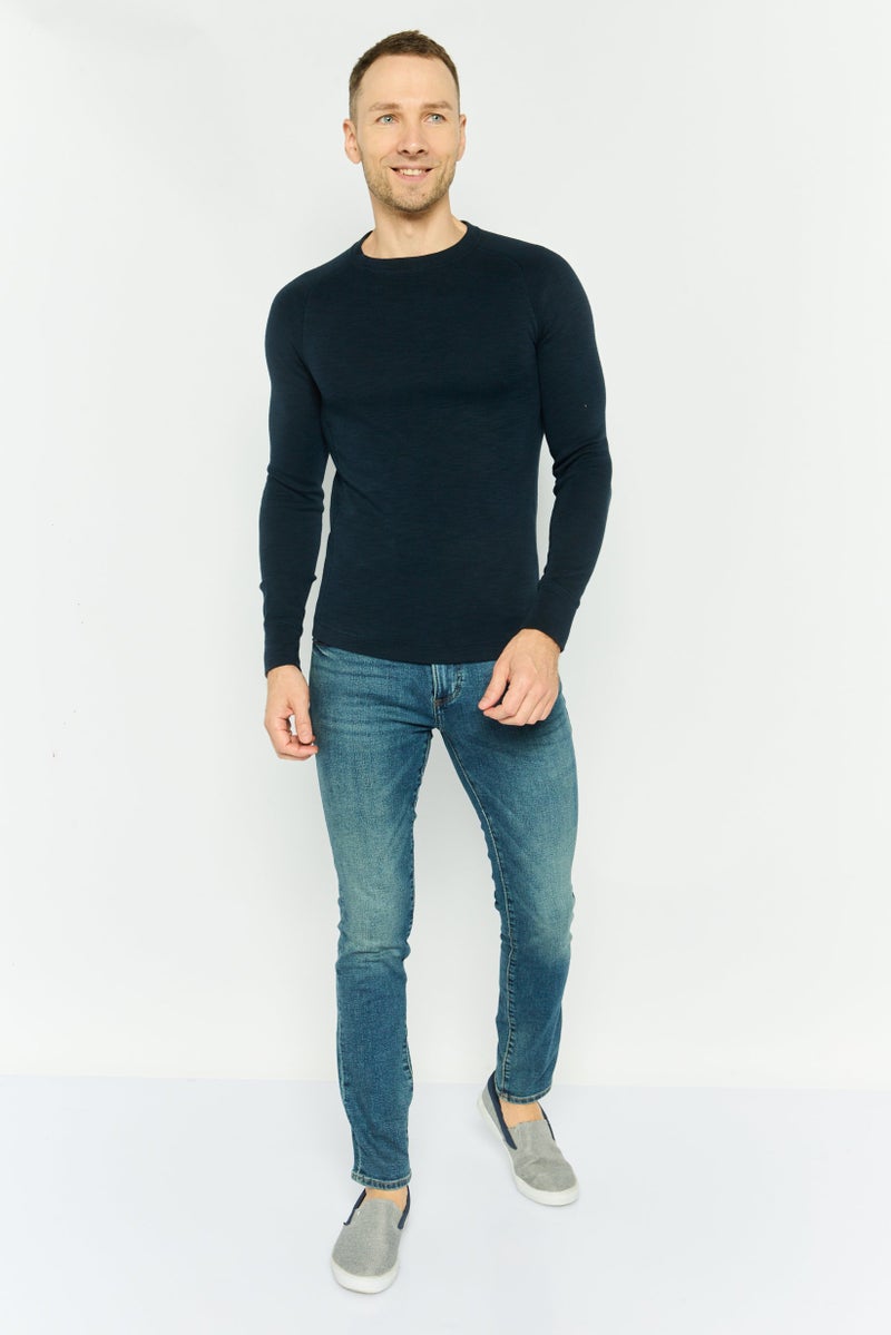 GAP Men Skinny Fit Wash Stretchable Denim, Blue - Image 4