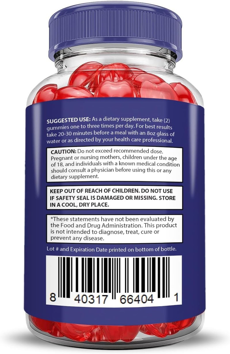Justified Laboratories Slim Fusion Keto ACV Gummies Advanced 1000MG Slimfusion Keto Gummies Formula Apple Cider Vinegar Formulated with Pomegranate Beet Juice Powder B12 Vegan Non GMO 60 Gummys - Image 5