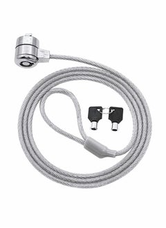KASTWAVE Laptop Lock, 1.2M Universal Laptop Notebook Combination Lock Security Cable, Office Dormitory Meeting Study Room Security Lock, for Most Notebooks, Desktops, Projectors LCD Key Lock with 2 Keys  - Image 1
