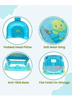 BABYCARA 3-Position Deluxe Non-Slip Secure Foldable Bather For Newborn  - Image 4