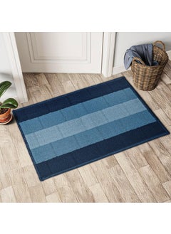 Status Contract Status Contract Anti Slip Front Door Mat|(38x58cm) Living Room Rug for Entrance Door|Polypropylene Floor Mats for Home|Essential Small Rug for Office, Bedroom & Kitchen| (Blue), Rectangular  - Image 1