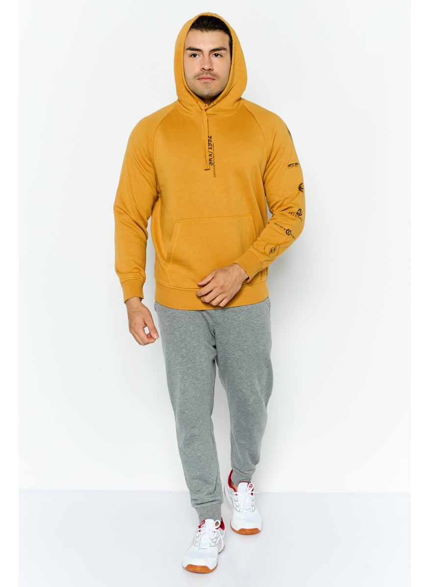SKECHERS Men Sportswear Fit Long Sleeves Outdoor Sweatshirt, Mustard  - Image 2