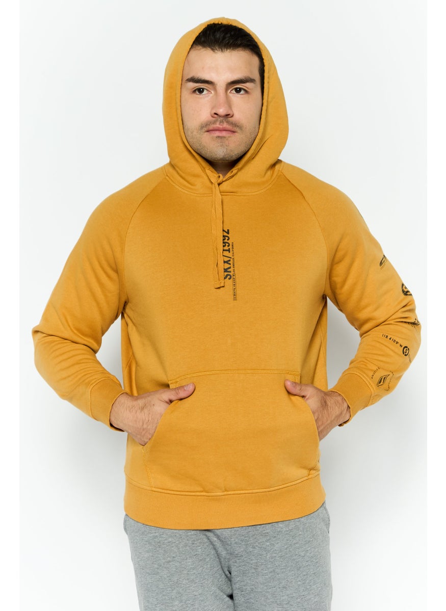 SKECHERS Men Sportswear Fit Long Sleeves Outdoor Sweatshirt, Mustard  - Image 1