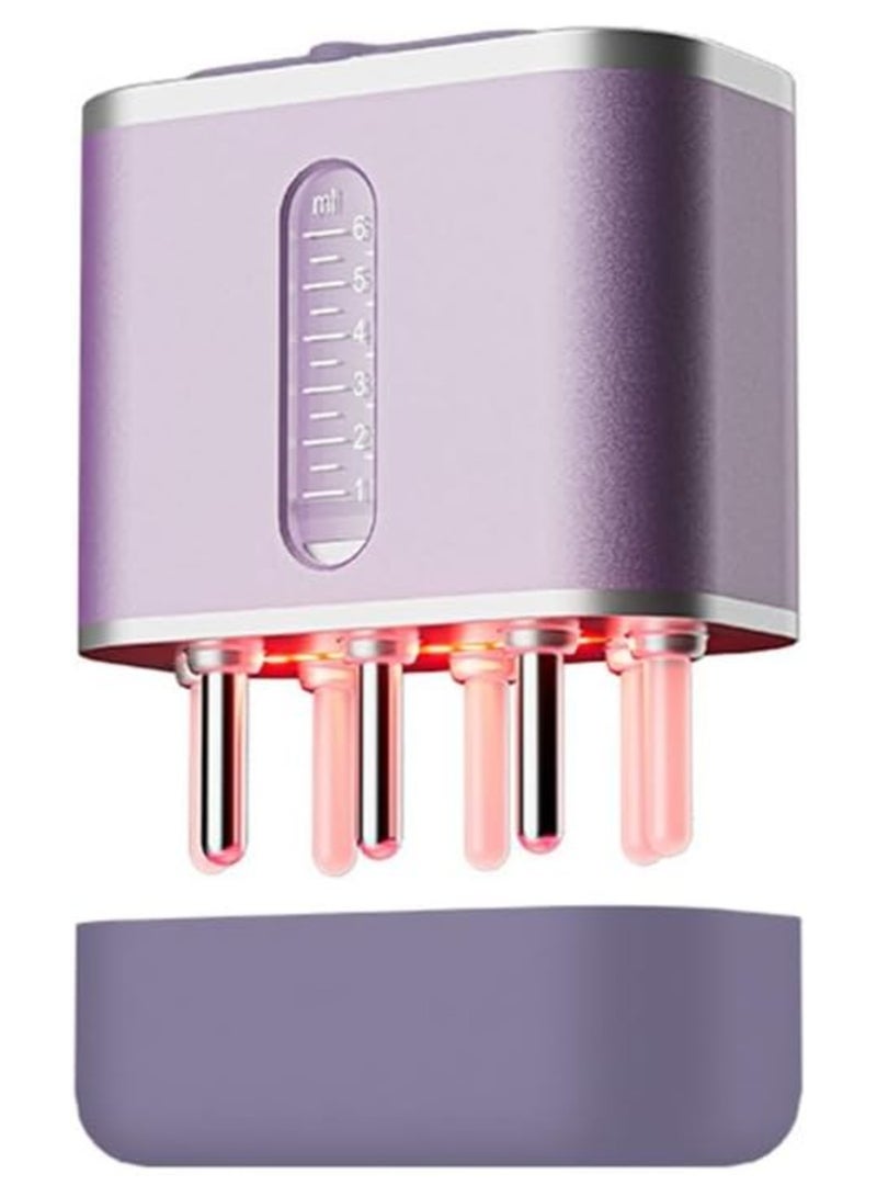 SOLARAE Electric Scalp Massager Brush with Hair Oil Applicator for Hair Treatment and Growth, Portable Head Massager for Scalp Care and Liquid Application, Ideal for Scalp Oil Use. - Image 5