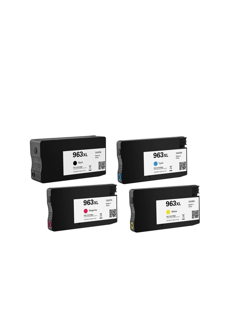 Terabyte حزم خراطيش الطابعة 963XL متوافقة مع خراطيش HP 963 لطابعة Officejet Pro 9010 9012 9020 9013 9014 9015 9016 9018 9019 9022 9025 (عبوة من 4) - Image 2