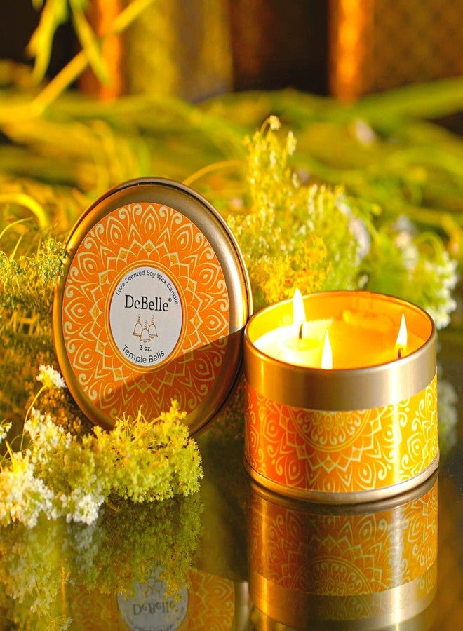 دي بيلي شمعة معطرة من شمع الصويا من ديبيل لوكس - أجراس المعبد | تدوم حتى 14 ساعة | أفضل هدية، ديكور، عطر منعش للاحتفالات | علبة قابلة لإعادة الاستخدام | شمعة معطرة مناسبة للسفر - Image 5