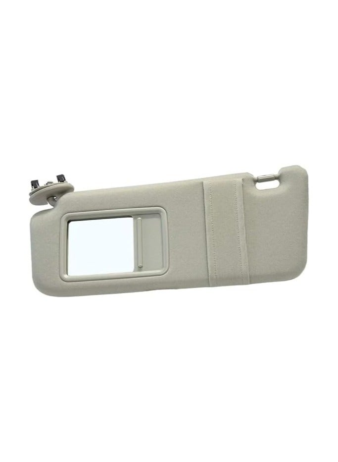 Pair Sun Visor Left Driver Right Passenger Side Compatible with 2007 2008 2009 2010 2011 Toyota Camry (Standard) (Beige) - Image 1