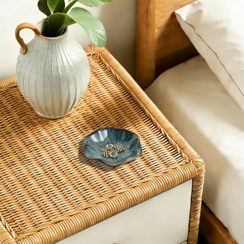 Mecaikru Ceramic Trinket Dish, Ring Tray, Decorative Jewelry Dish for Earrings Necklaces Watch Keys, for Women - Image 2