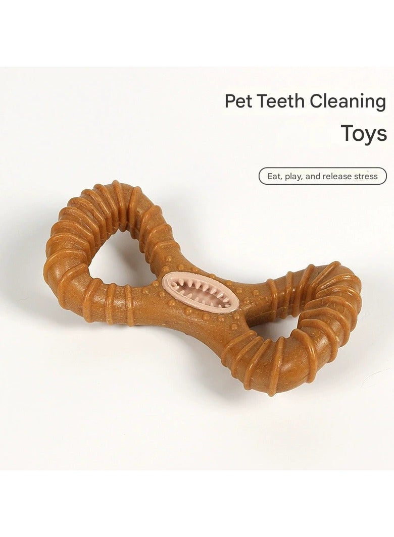 Goolsky Dog’s Wear-Resistant Treat-Dispensing Bone Toy – Teeth-Grinding Dental-Cleaning Interactive Intelligence-Training Gadget - Image 1