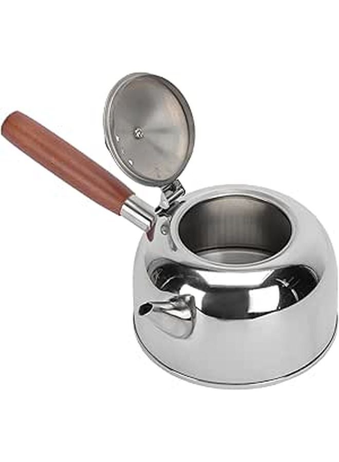 Stainless Steel Kettle With Side Handle For Boiling Water Tea And Coffee - Image 1