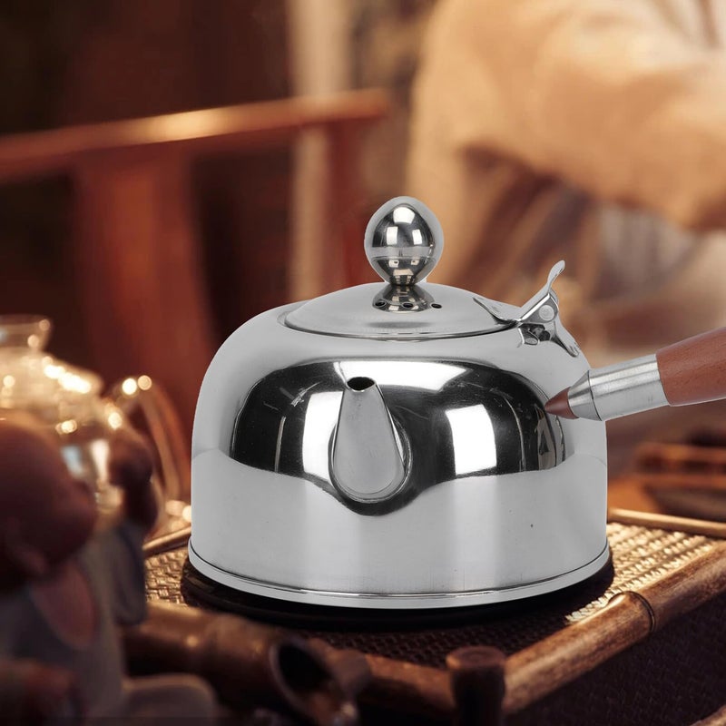 Stainless Steel Kettle With Side Handle For Boiling Water Tea And Coffee - Image 4