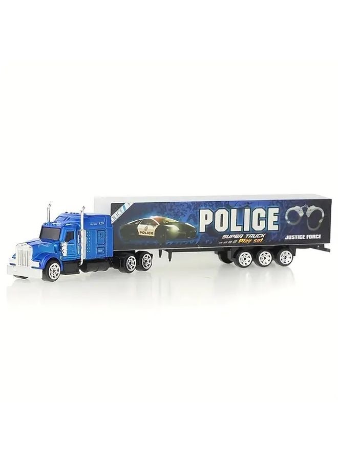 Red 1 87 Scale Die Cast Military American Transport Truck Model Pull Back Toy - Image 5