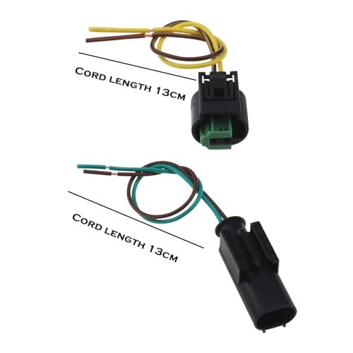 Micro Traders 2 Set Automotive Exterior Air Temperature Sensor Plug Harness Repair Accesories Compatible with BMW 1-967644-1 968405-1 - Image 4