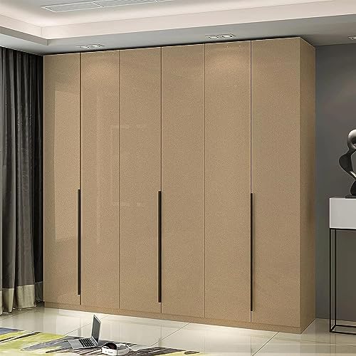 ELTON High Gloss Glitter Self Adhesive Solid Wallpaper for Wall Countertop Almirah Kitchen Tabletop Cabinet Shelf Drawer Contact Paper Removable Vinyl Film (Light Gold, 16 X 48 Inch) - Image 5