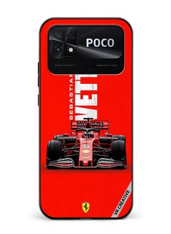 Protective Case Cover For Xiaomi Poco C40 F1 Racing Car Design Multicolour