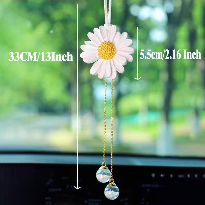 Qiwen Funny Swinging Duck Car Mirror Hanging Ornament - Cool Automotive Rearview Mirror Accessories for Men Women Teens, Cute Truck Car Gifts Pendant Charm Decor (AC) - Image 2