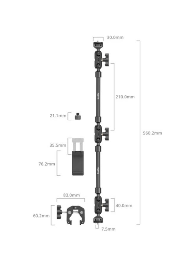 SmallRig Desktop Magic Arm with Crab-Style Clamp Kit - Image 3