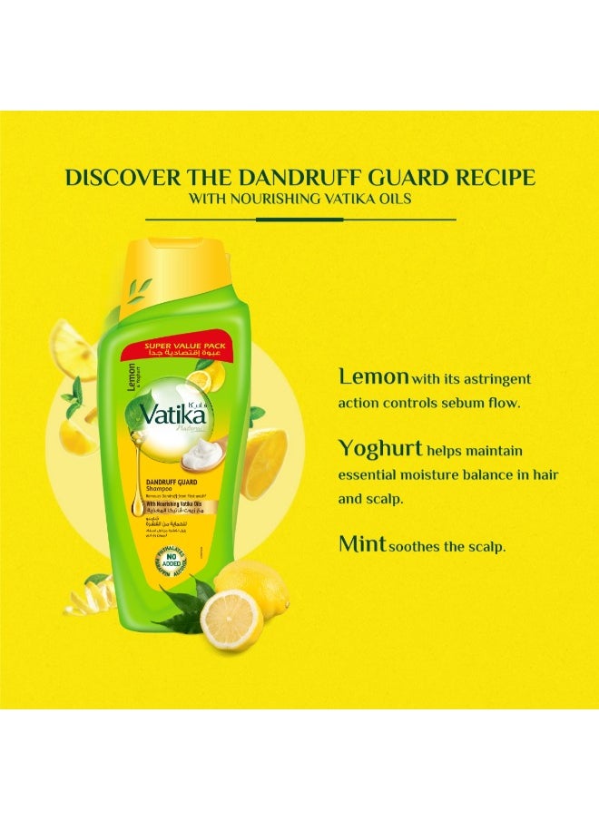 Dandruff Guard Shampoo Enriched With Lemon And Yoghurt Extracts 700ml