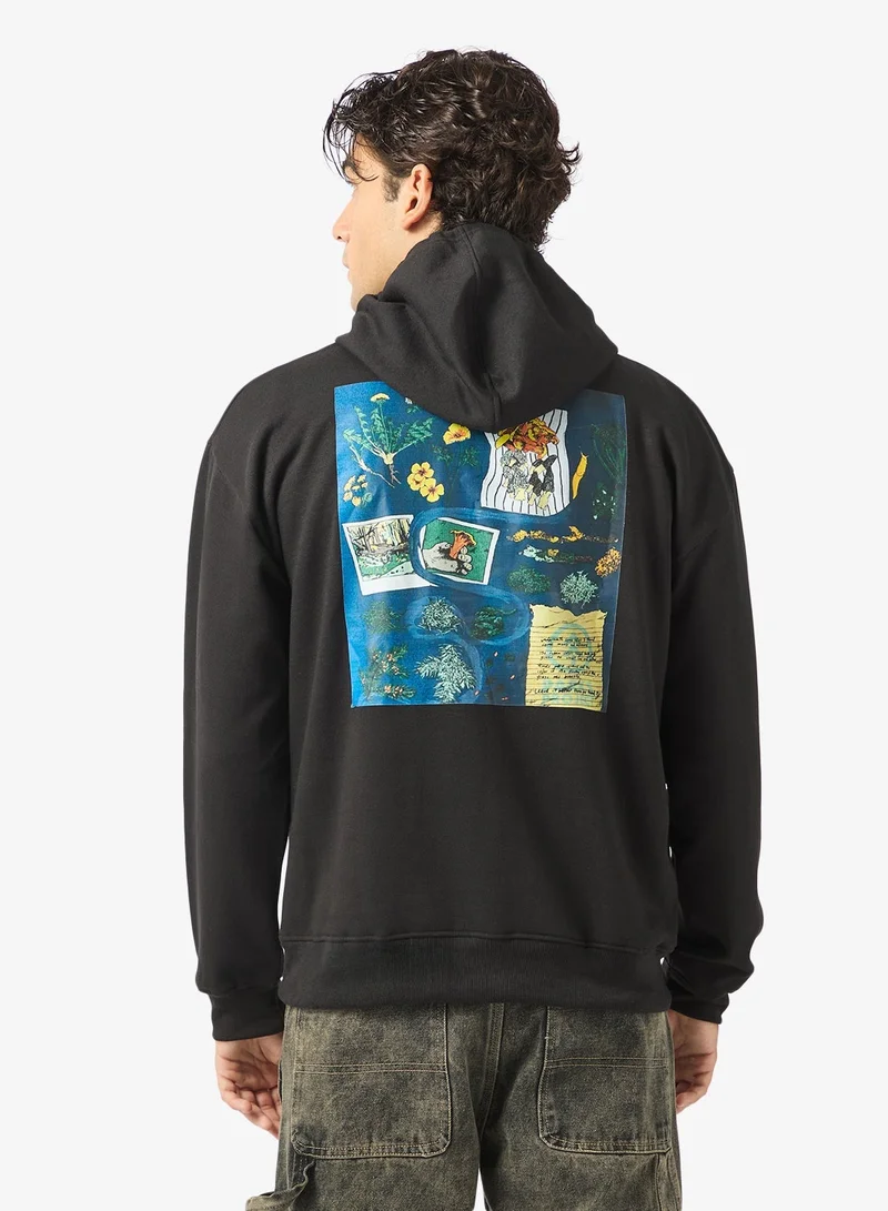 Seventy Five Graphic Print Hoodie