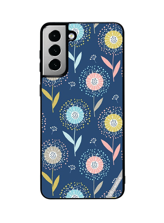 VR CREATIVE Protective Case Cover For Samsung Galaxy S21 FE 5G Flower Design Multicolour - Image 1