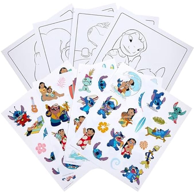 LILO & STITCH STICKER COLOURING BOOK – 32 FUN ACTIVITY PAGES WITH 4 SHEETS OF STICKERS | KIDS COLOURING & ACTIVITY SET | CREATIVE GIFT FOR CHILDREN AGES 3+ - Image 5