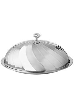 Dania Cozy Stainless Steel Dish with Silver Lid 50cm  - Image 1