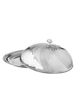 Dania Cozy Stainless Steel Dish with Silver Lid 50cm  - Image 2
