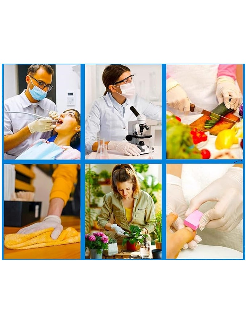 100 White Disposable Gloves - Image 2