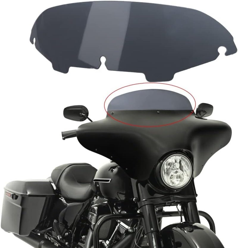 WYNMOTO Smoke 4.5" Windshield Windscreen for 1996-2013 Harley Davidson Touring Models - Image 3