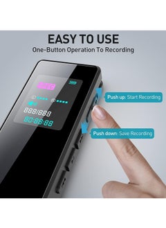 Generic 64GB Smart Digital Voice Activated Recorder with Playback -MP3 player, Audio Voice Recorder for Lectures Meetings, Recording Device Dictaphone Sound Tape Recorder  - Image 3