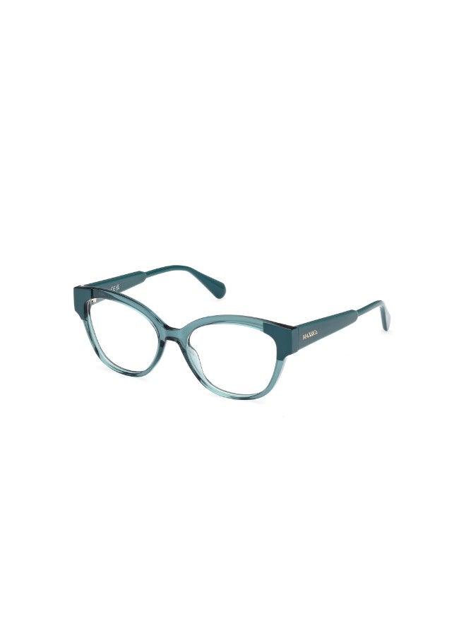 ماكس اند كو نظارة طبية بشكل دائري للنساء بأذرع بلاستيكية MO5117  مقاس 52 - أخضر لامع - Image 1