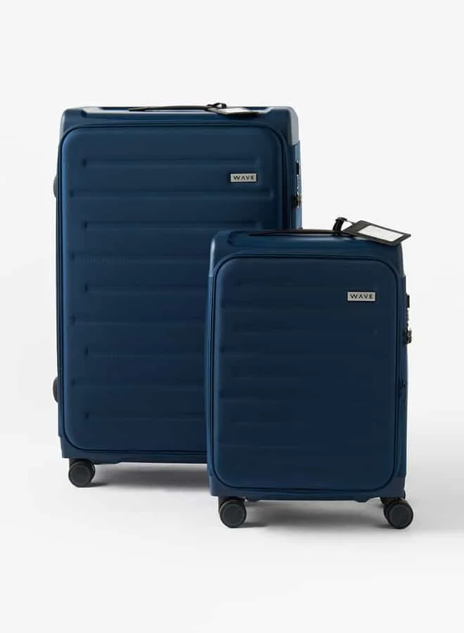 وايف Textured Softcase Luggage Trolley Bag with Retractable Handle