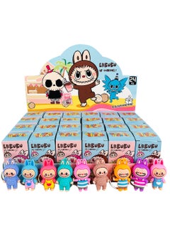 Generic Labubu Keychain Blind Box PVC Doll Trendy Toy Small Pendant 24 Cute Rabubu Blind Box Toys  - Image 1