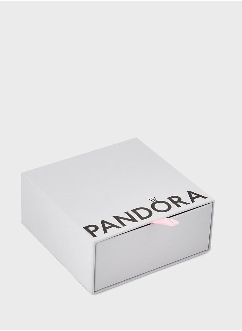 PANDORA Hearts Sterling Silver Stud Earrings - Image 3