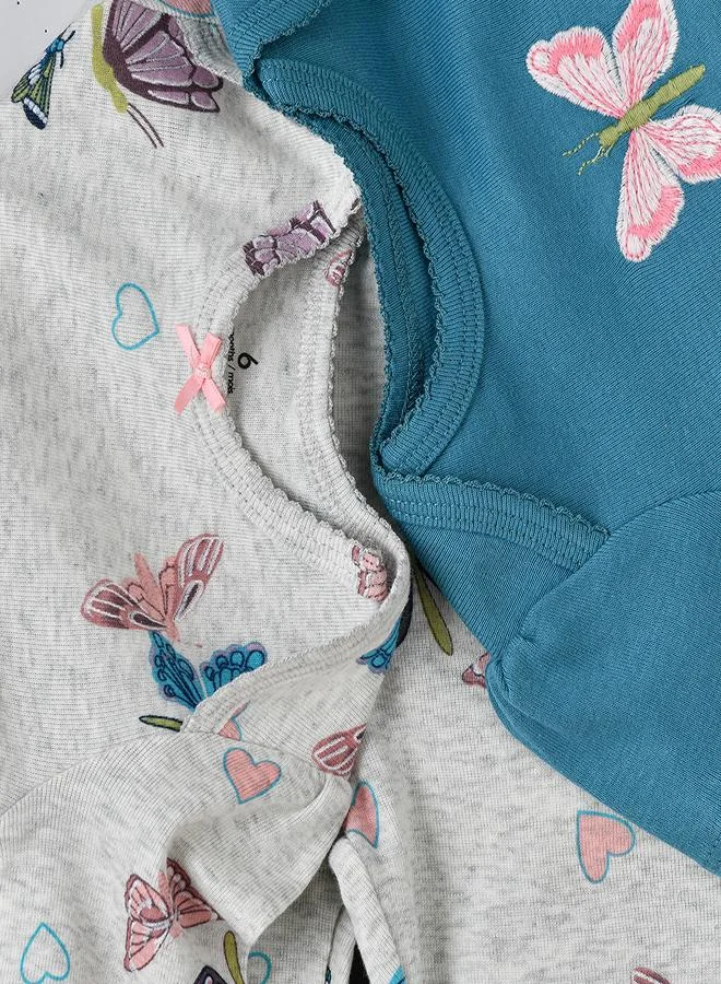babyqlo Butterfly Dreams 3-Piece Baby Bodysuit Set
