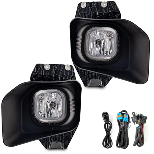 WEZEMLIGHT Fog Lights Assembly Compatible With Ford F250/F350/F450/F550 Super Duty 2011-2016 Included Switch And Wiring Kit OEM Part Number:BC3Z15200A, BC3Z15201A, FO2593230/ FO2592230(Clear Lens) - Image 2