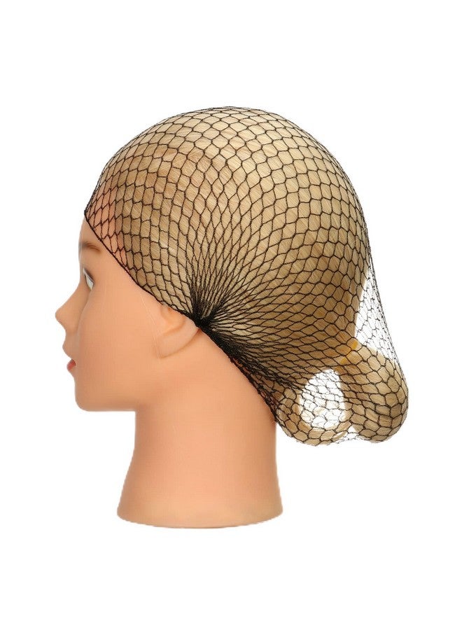 coloryoung Hair Net 24Pcs Black Invisible Elastic Edge Thicker Mesh Hair Nets For Women Hair Bun Food Service Ballet Hair Net - Image 1