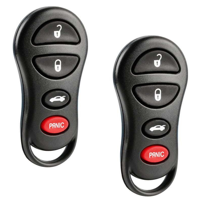 Key fob fits 20012006 Chrysler Dodge Jeep Keyless Entry Remote 04602260 Set of 2