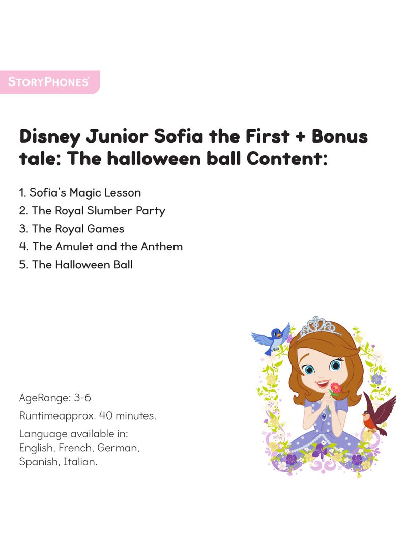 StoryPhones - StoryShields | Disney Stories, Screenless Story Telling, Collectible & Swappable, To be Used w/ StoryPhones Headphones - Disney Junior Sofia the First + Bonus Tale - Image 1