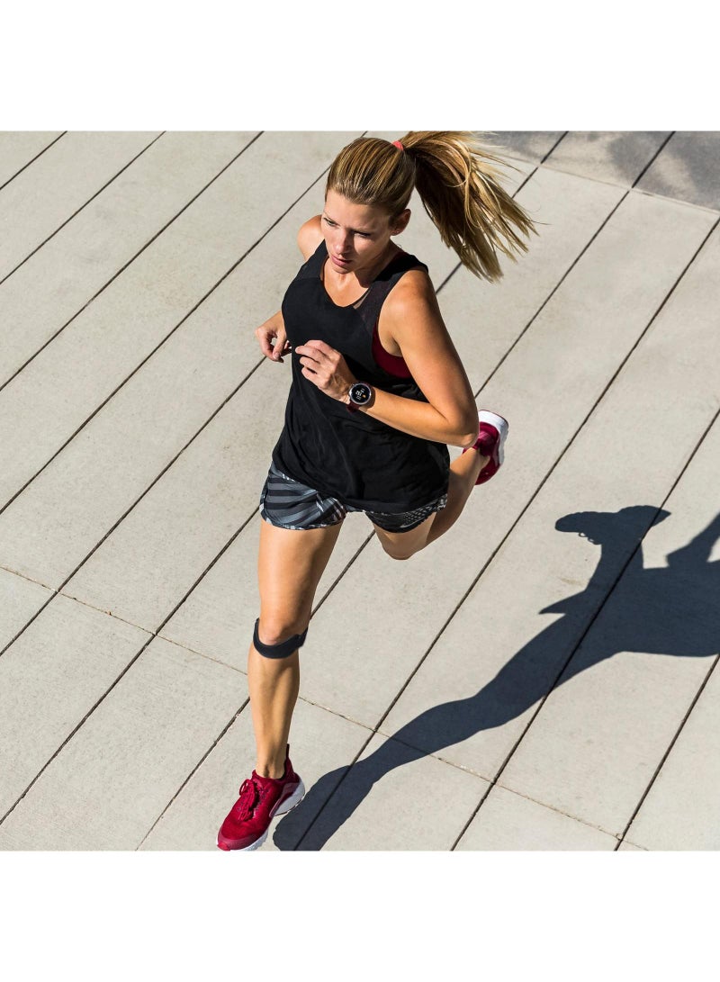 Sweet seven حزام ركبة وتر الرضفة - تخفيف الألم للغضروف، التهاب المفاصل، التهاب الأوتار - دعم للتمارين، رفع الأثقال، الجري، التنس - عبوة واحدة باللون الوردي - Image 3