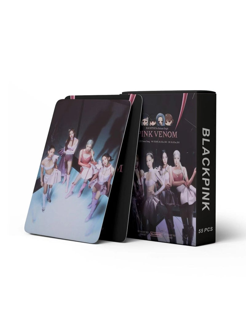 SKYLO 55-Piece Blackpink Pink Venom Lomo Cards - Image 4