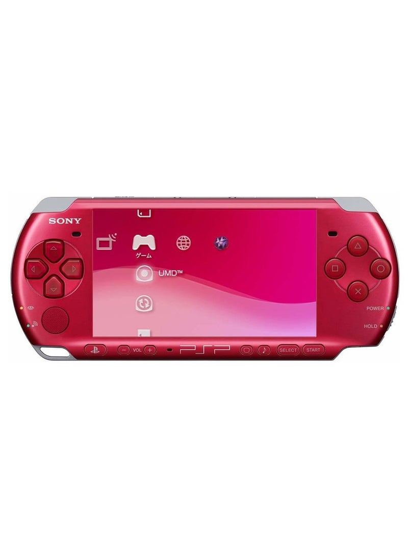 PSP Renewed Sony PSP 3000 Handheld Gaming Console Red - Image 1