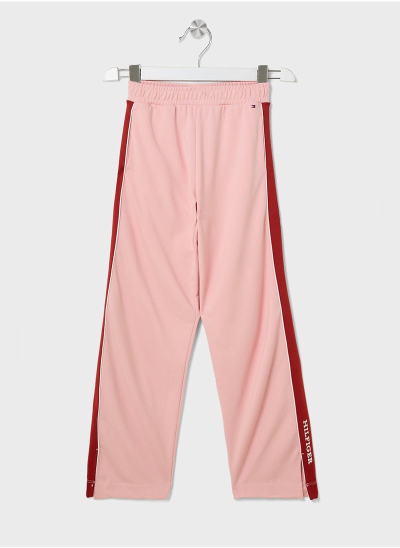TOMMY HILFIGER - Youth Logo Tape Sweatpants - Image 1