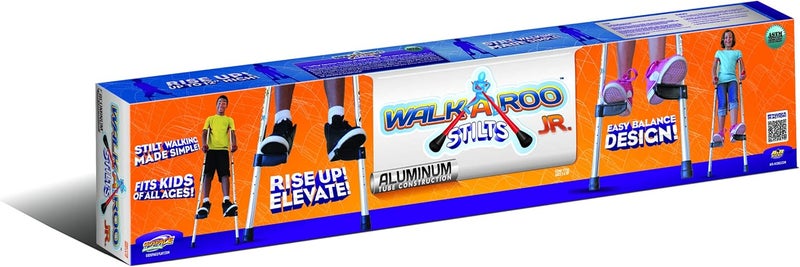 Geospace Original Walkaroo JR. Aluminum Lightweight Stilts with Ergonomic Design for Kids Outdoor/Indoor Active Play and Exercise (110 Lbs Max Weight) - Image 4