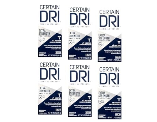 CERTAIN DRI AntiPerspirant Solid 17 oz  Pack of 6