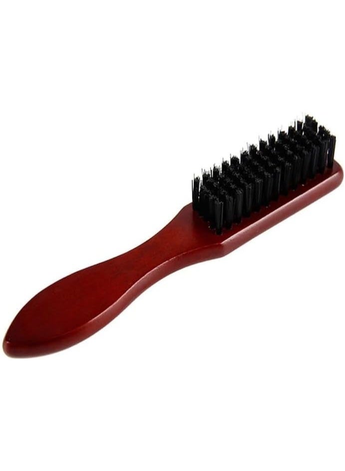 فرشاة لحية خشبية للرجال بشعيرات طبيعية – فرشاة تصفيف وفرد اللحية وتوزيع زيت وبلسم اللحية – أداة عناية باللحية لتحفيز نمو الشعر وإزالة التشابك - Image 1