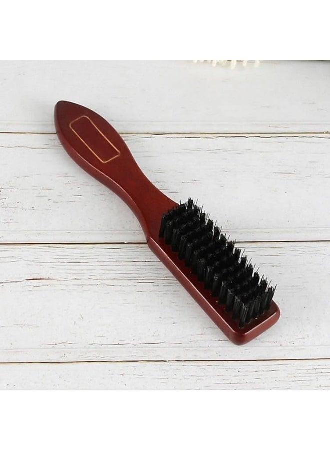 فرشاة لحية خشبية للرجال بشعيرات طبيعية – فرشاة تصفيف وفرد اللحية وتوزيع زيت وبلسم اللحية – أداة عناية باللحية لتحفيز نمو الشعر وإزالة التشابك - Image 4